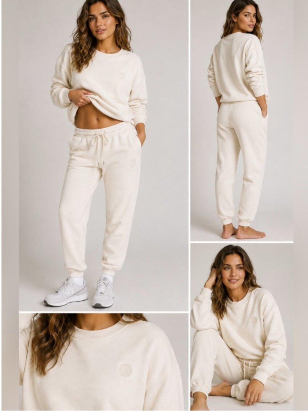 Victoria's Secret Brushed Modal Fleece Candlelight Crew Neck Sweater
